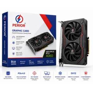 PERIOR GeForce RTX 4060 8GB GDDR6 Graphic Card – Powerful Performance. Stunning Visuals.